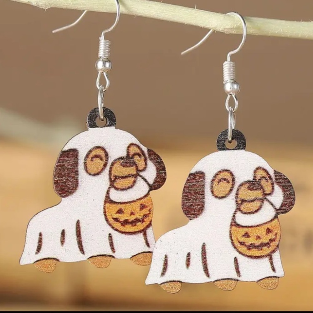 Puppy Ghost Earrings